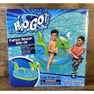 Brand New Bestway H2O Go! Fantasy Dragon Kids Ride-On Pool Lake Float Ages 3+